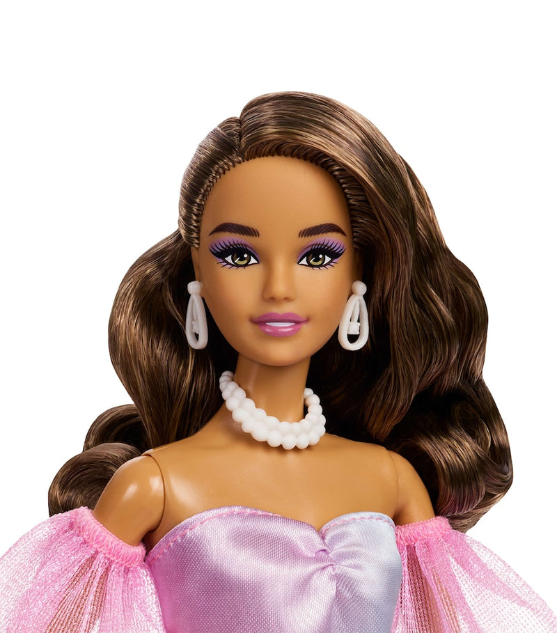 Barbie Geburtstagswünsche Puppe in pinkfarbenem Kleid, UK-Version