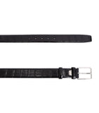 Santoni crocodile leather belt (British brand)
