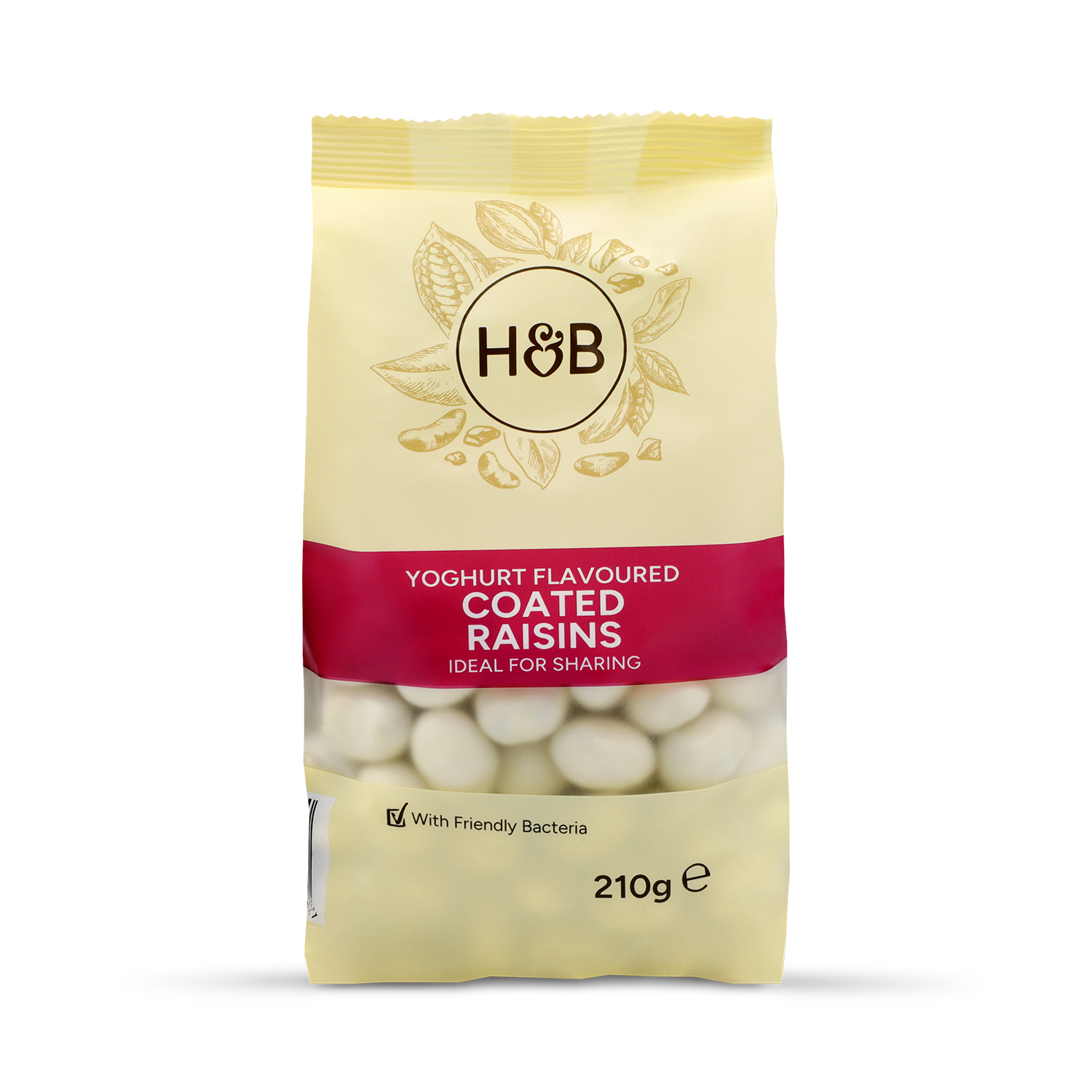 Holland & Barrett yoghurt coated raisins 210g - British product