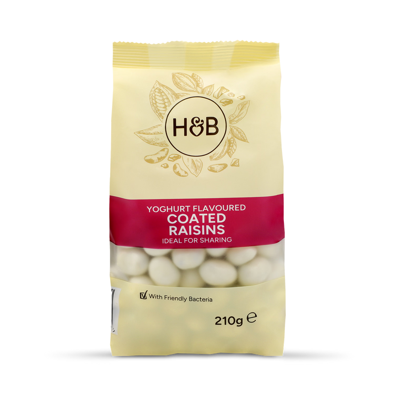Holland & Barrett yoghurt coated raisins 210g - British product