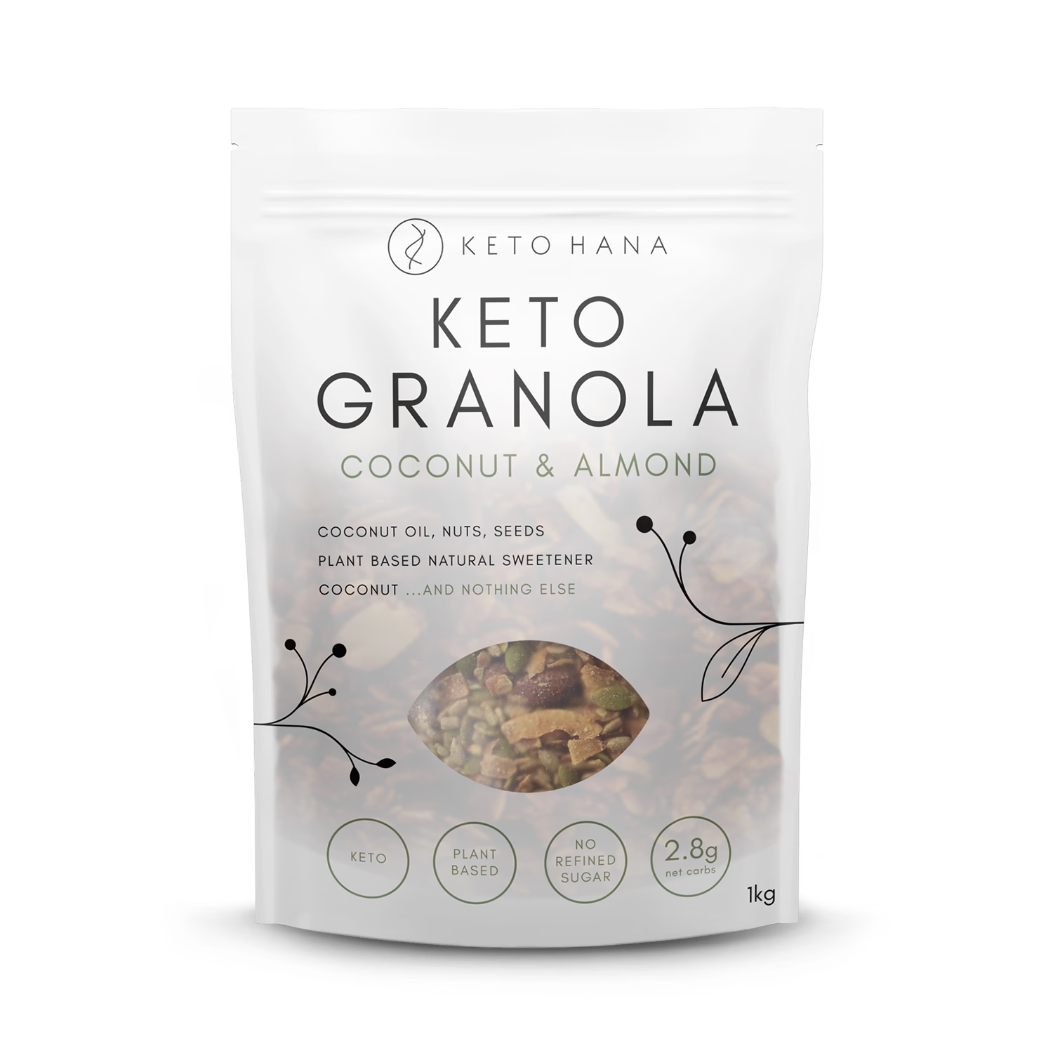Keto Hana Coconut Almond Granola 1kg