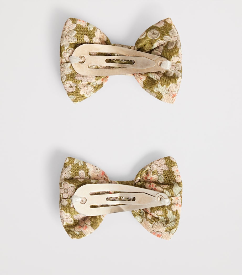 Bonpoint organic cotton Miniclic hair clips set of two, UK version
