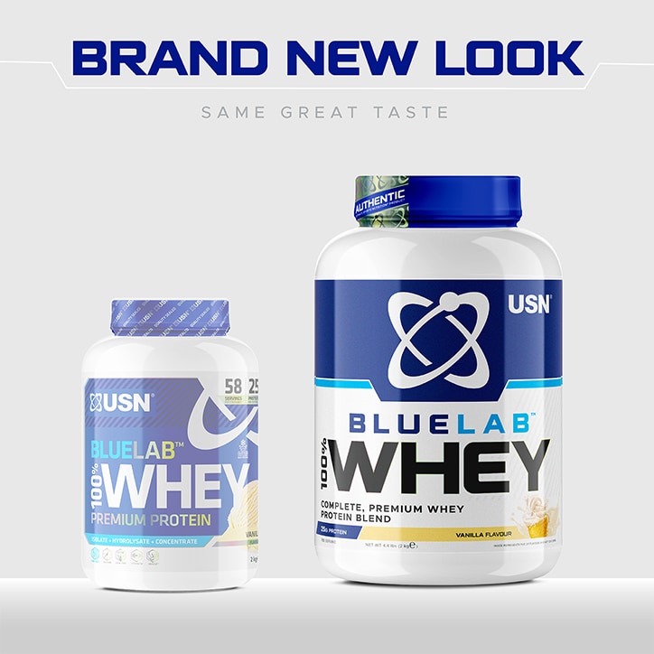 USN Blue Lab Whey Premium Protein Powder Chocolate Caramel 2kg Whey Protein Holland&Barrett   