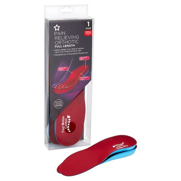 Superdrug Full Length Orthotic Insole Small (Size 3 to 5) GOODS Superdrug   