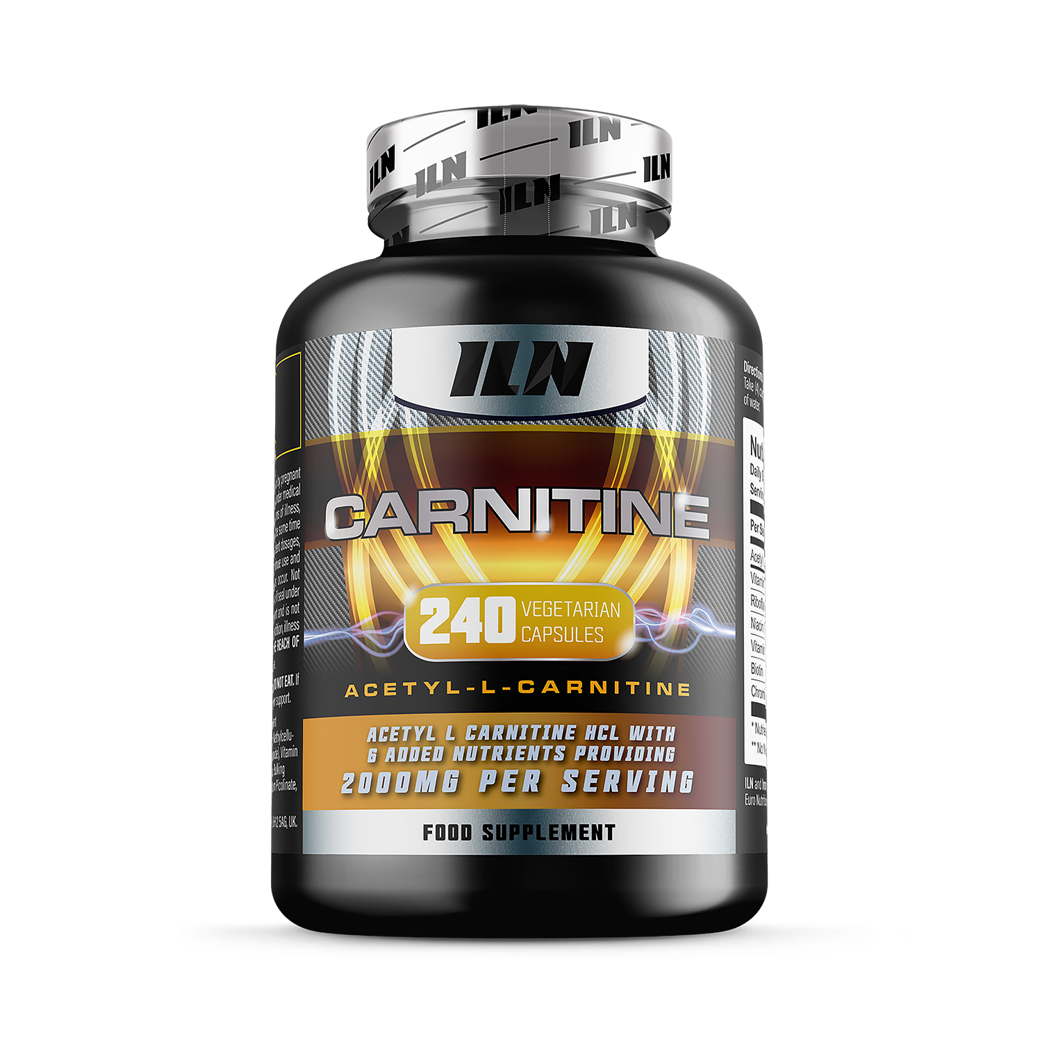 Iron Labs Acetyl L Carnitine supplement 240 capsules - British product