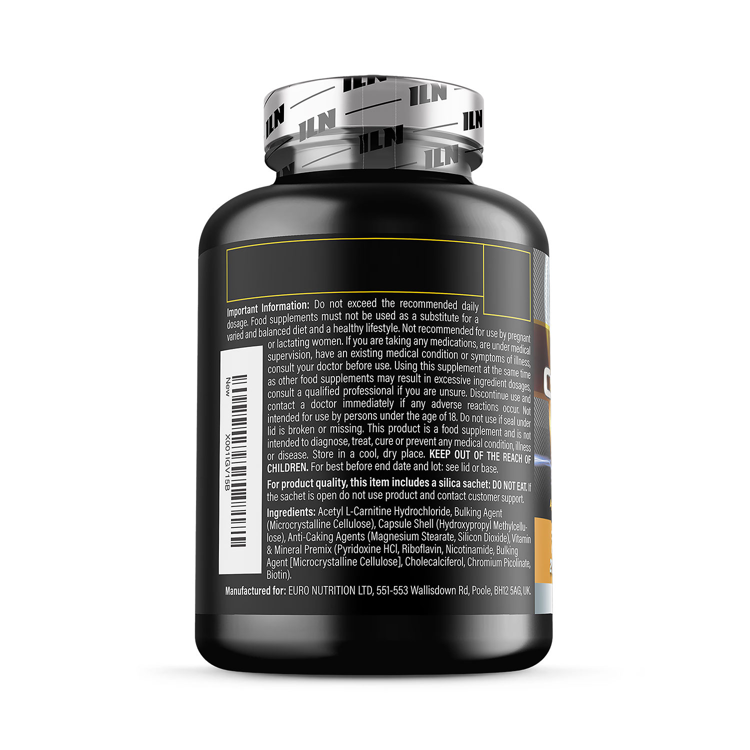 Iron Labs Acetyl L Carnitine supplement 240 capsules - British product