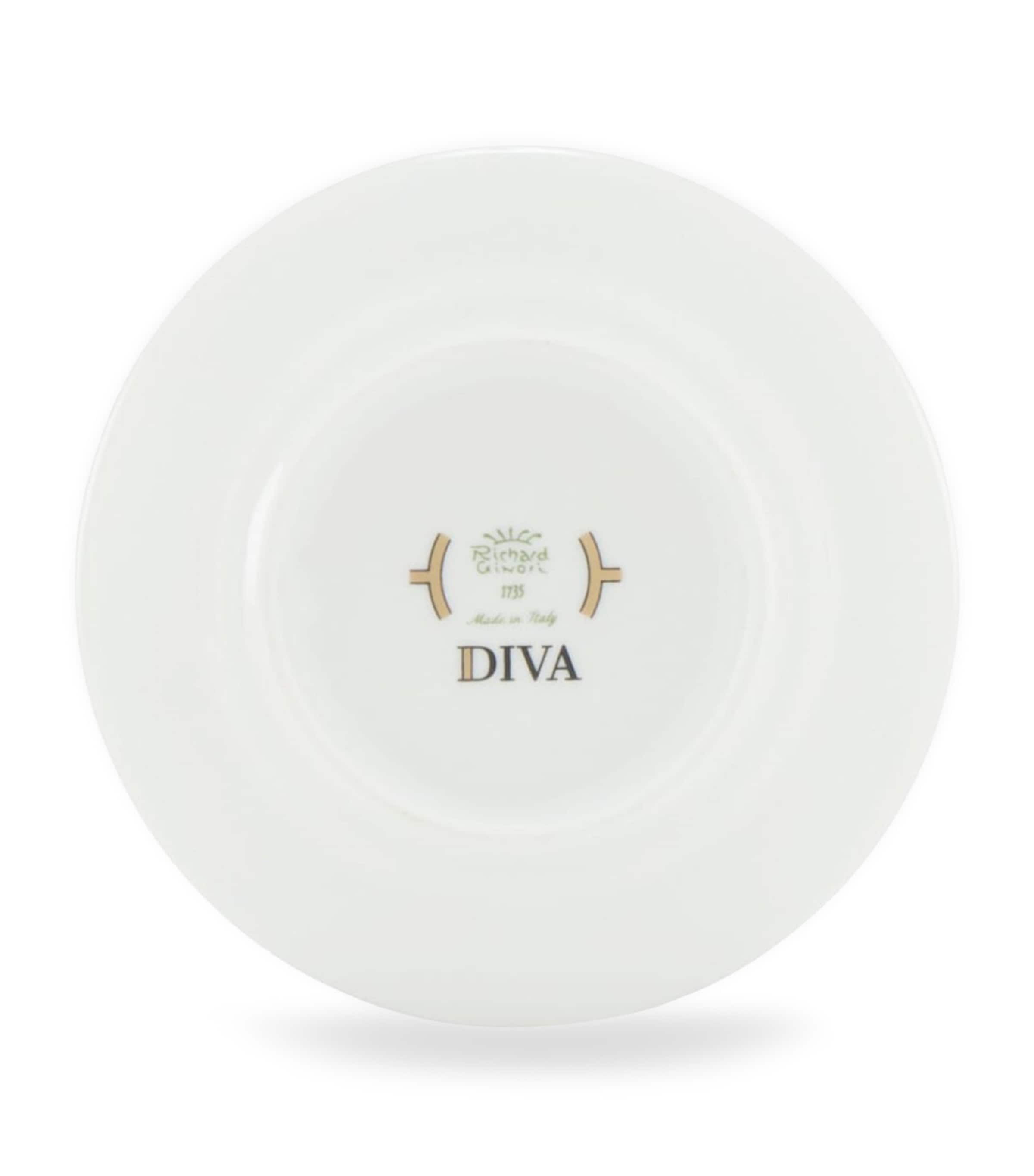 Ginori 1735 porcelain Colonna Diva coffee saucer 12.5cm, UK version