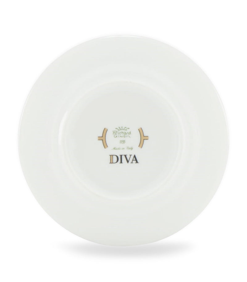 Ginori 1735 porcelain Colonna Diva coffee saucer 12.5cm, UK version
