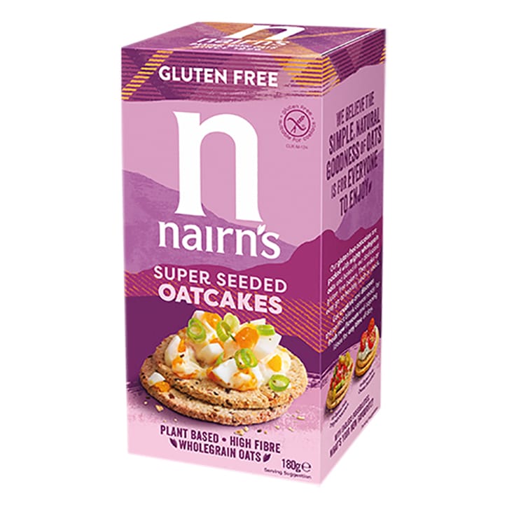 Nairn's Gluten Free Super Seeded Oatcakes 180g Oat Biscuits Holland&Barrett   