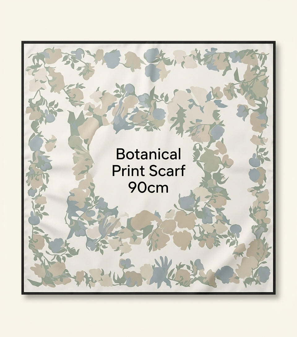Givenchy silk scarf floral motif 90cm (British brand)