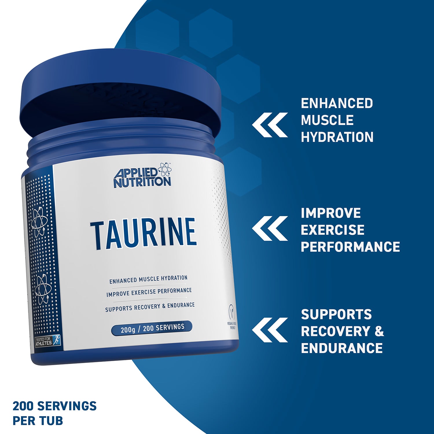 Applied Nutrition taurine powder 200g (British brand)