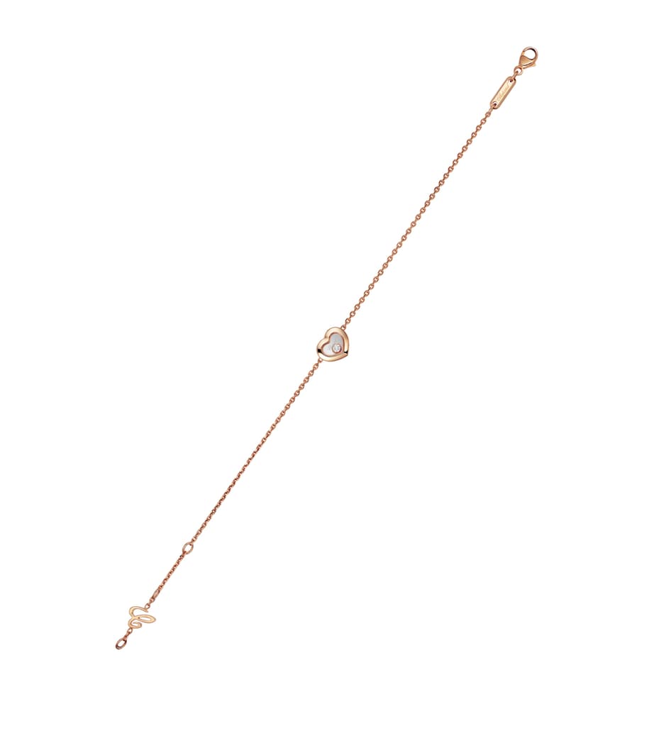 Chopard Happy Diamonds Icons bracelet 18kt rose gold diamond - British product
