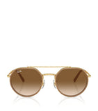 Ray-Ban metal irregular sunglasses with metallic brow bar, UK version