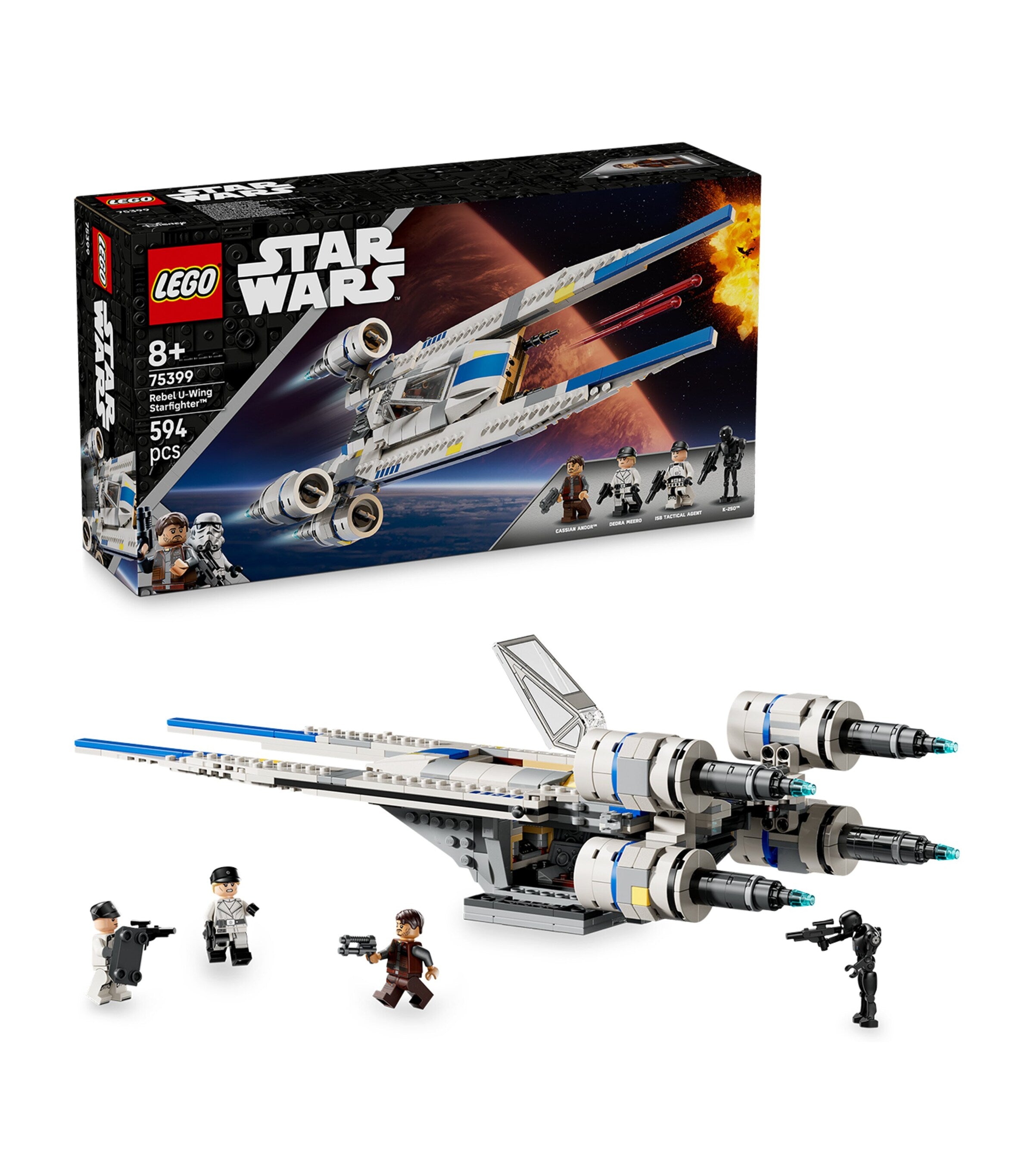 Lego Star Wars Rebel U-Wing Starfighter building set, UK version