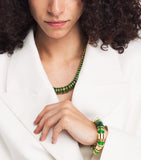 Eddie Borgo Lenox necklace jade malachite gold plated (British brand)