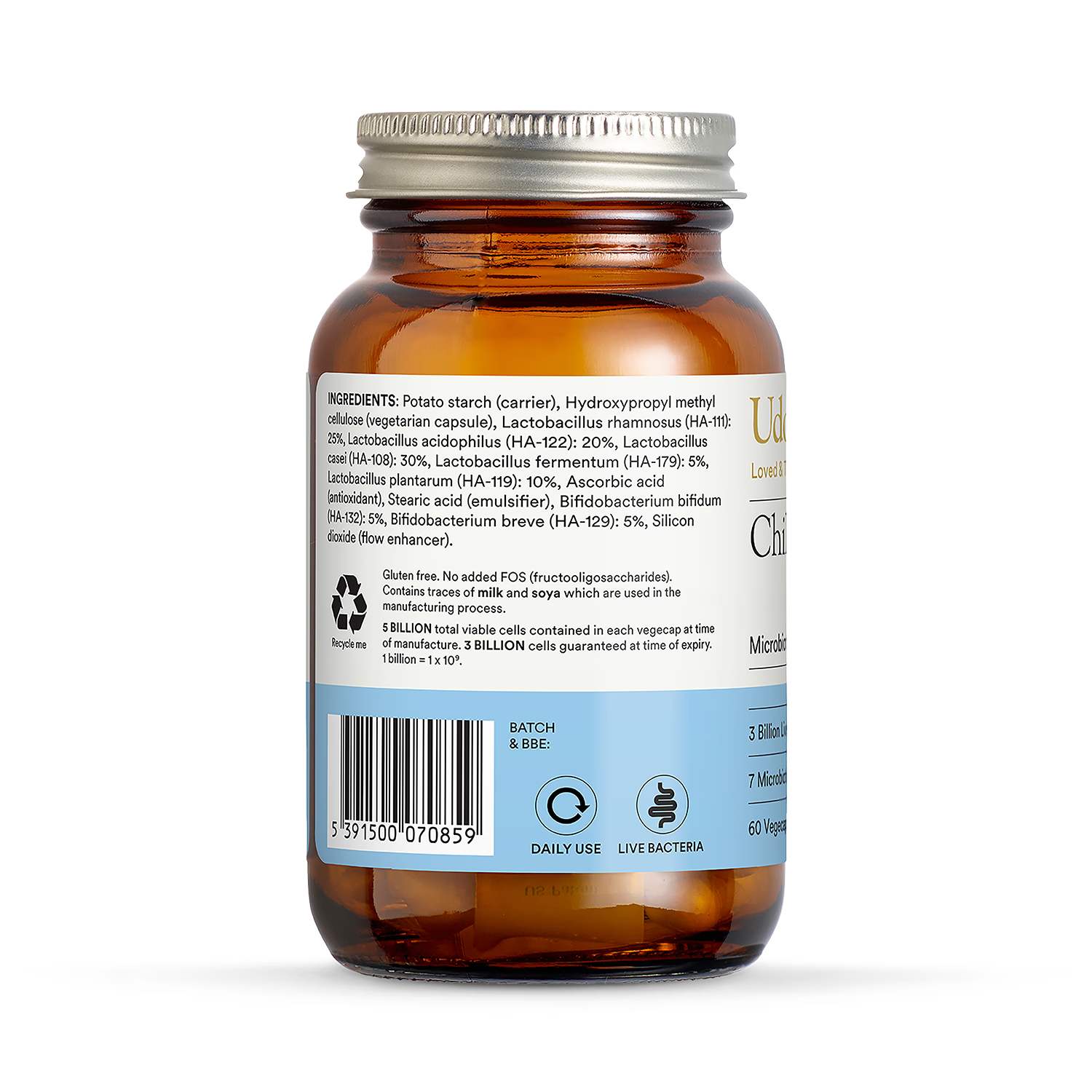 Udo's Choice children's probiotic blend 60 capsules (British brand)