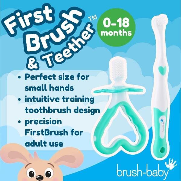 Brush Baby FirstBrush FirstTeether baby teether set, UK version