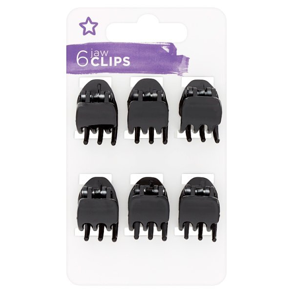 Superdrug Jaw Clips Black