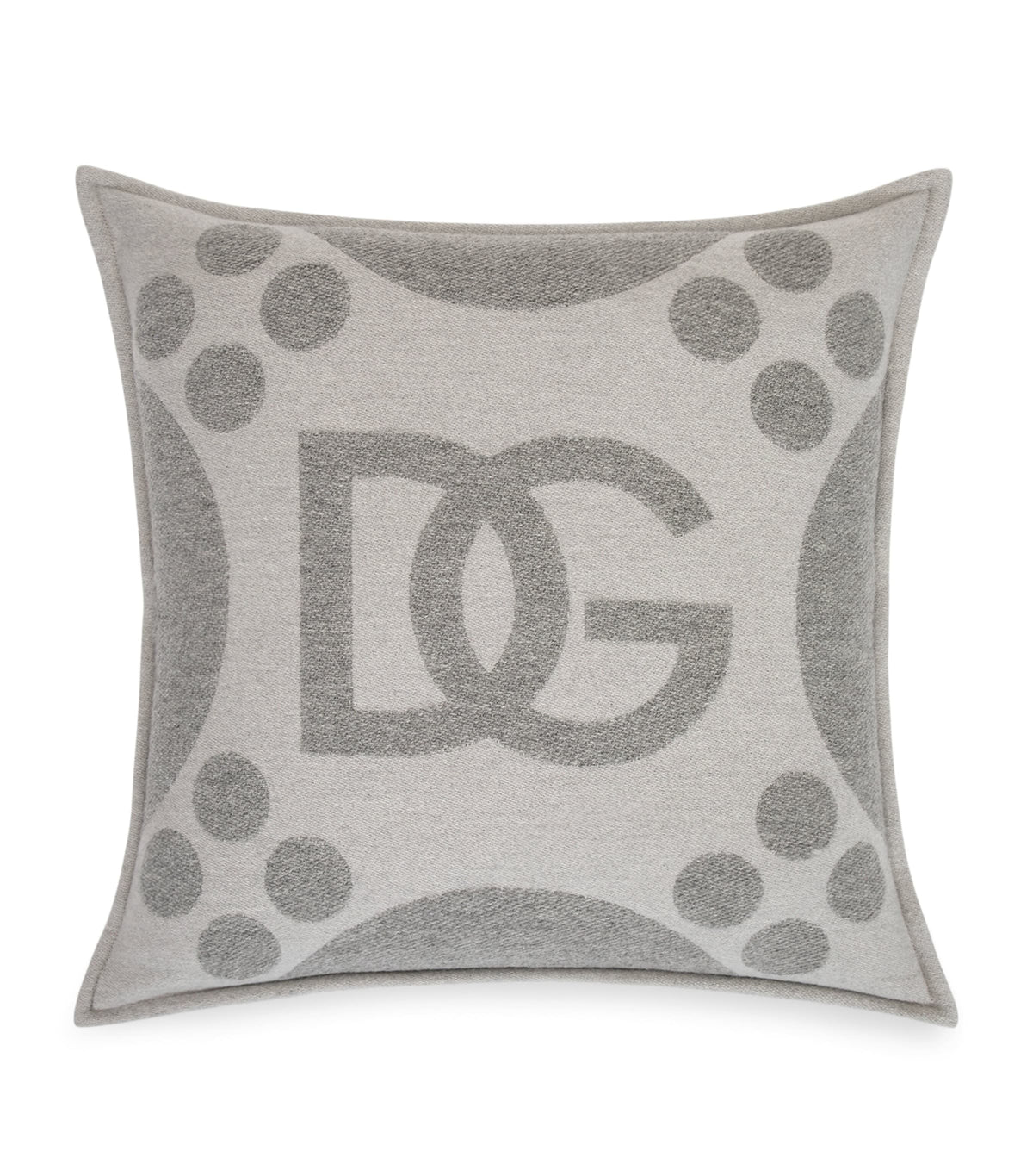 Dolce & Gabbana wool silk cashmere logo cushion 50cm x 50cm - British product