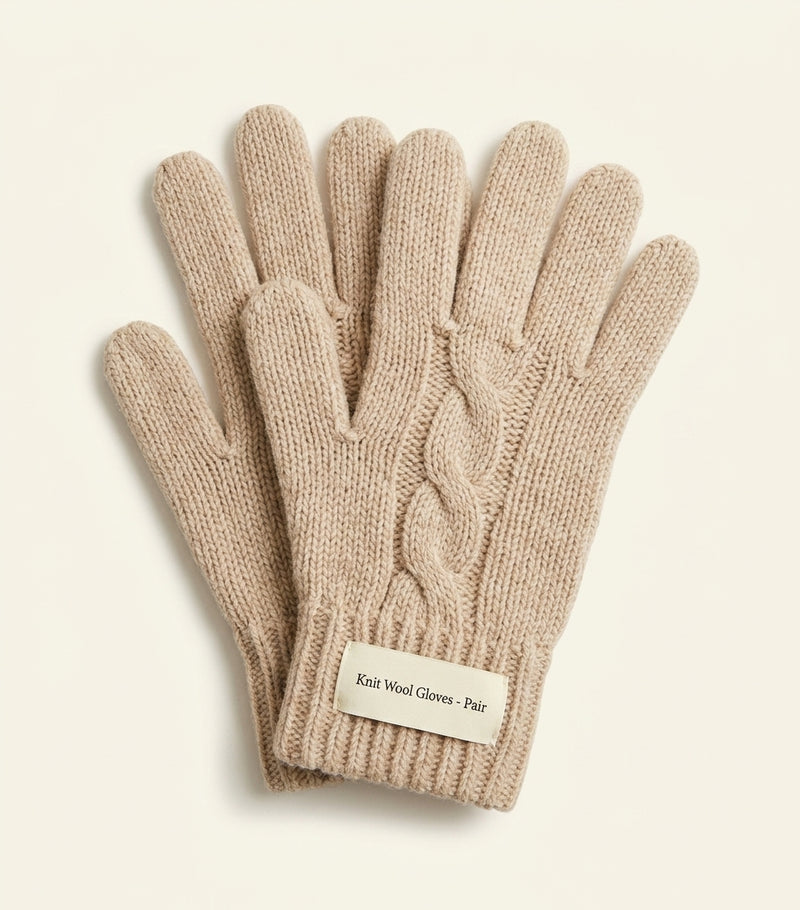 Prada wool logo gloves, Italian luxury UK version