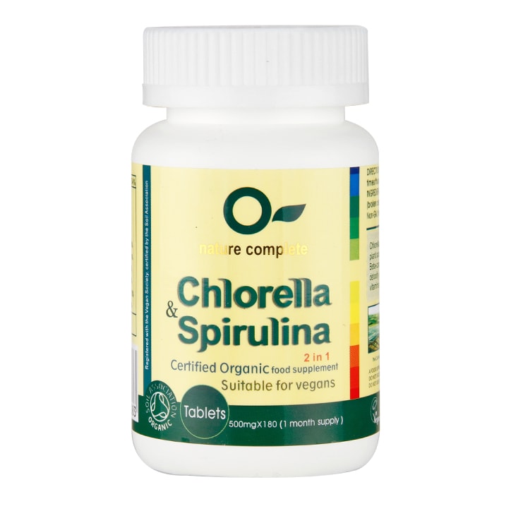 Nature Complete Chlorella & Spirulina 180 Tablets Chlorella Holland&Barrett   