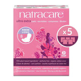 Natracare Ultra Extra Long sanitary pads 40 pack, imported from the UK