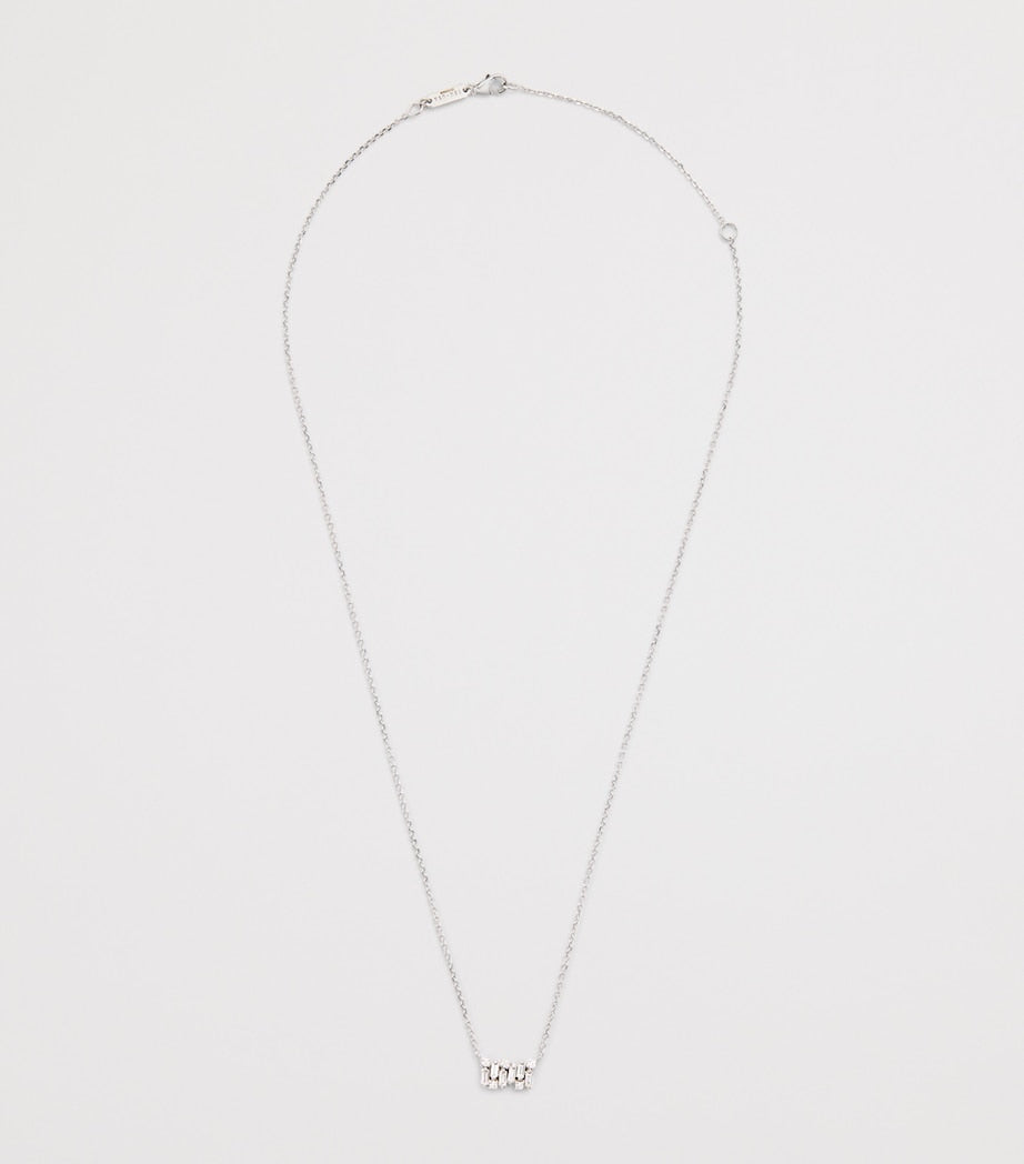 Suzanne Kalan white gold diamond necklace, imported from the UK