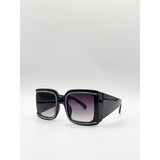 SVNX oversized square sunglasses with diamond detail (British brand)