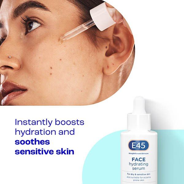 E45 Hydrating Facial Serum For Dry & Sensitive Skin 30Ml