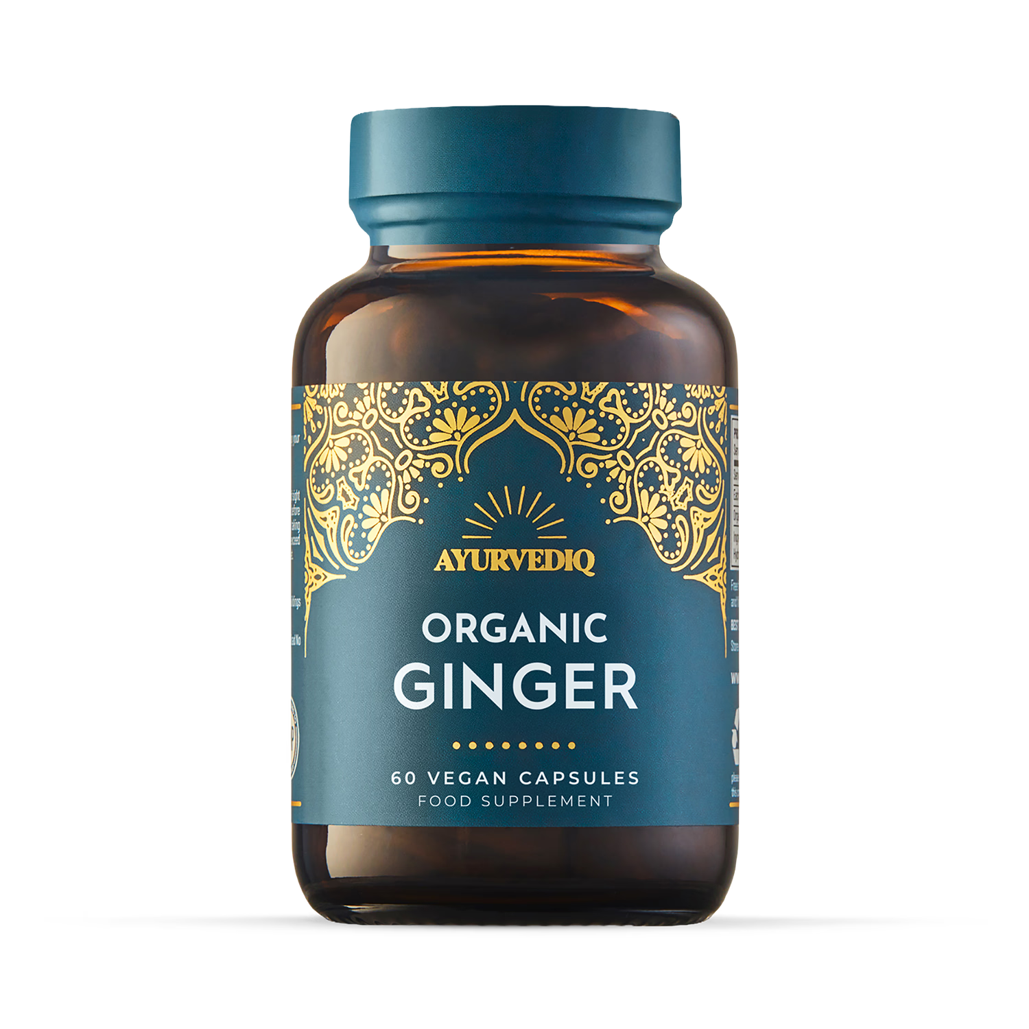 Ayurvediq organic ginger capsules 60 count (British brand)