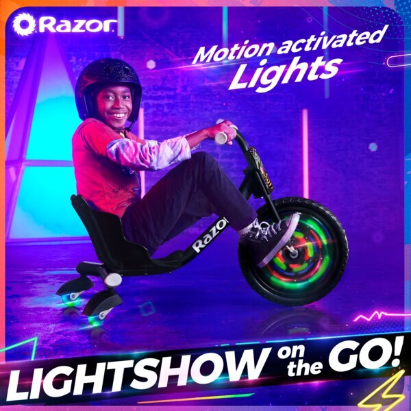 Razor RipRider 360 Lightshow stunt scooter - British product