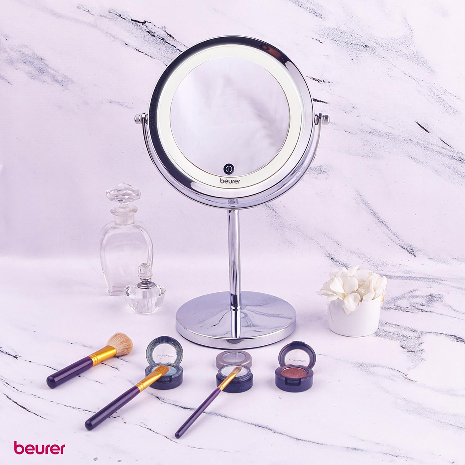 Beurer illuminated mirror 18 LEDs 7x magnification 13cm (British brand)