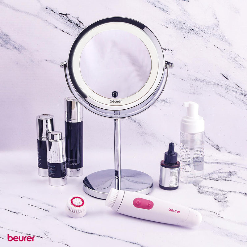 Beurer illuminated mirror 18 LEDs 7x magnification 13cm (British brand)