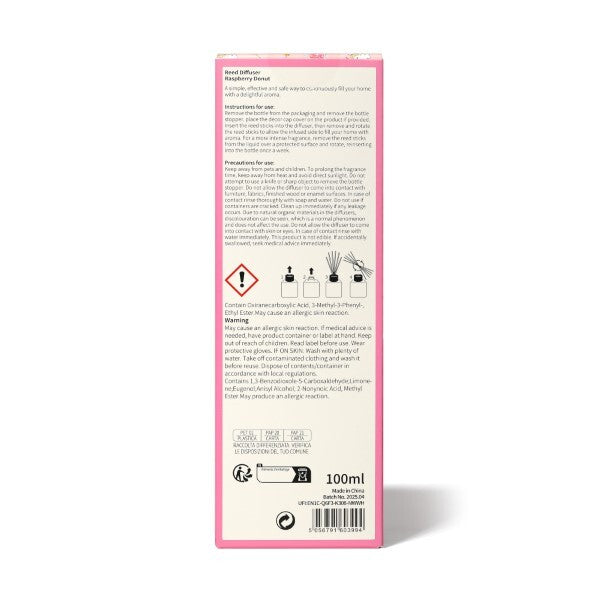 Hello Kitty Bakery Raspberry Donut reed diffuser 100ml - British product