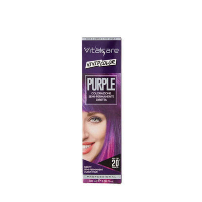 Superdrug Vitalcare Vivid Color Semi-Permanent Hair Dye Purple 100ml- Buy online at McGrocer