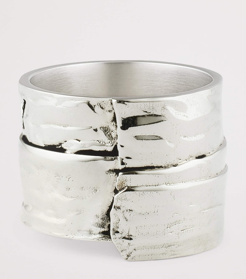 Givenchy Tape Ring black enamelled brass (British brand)