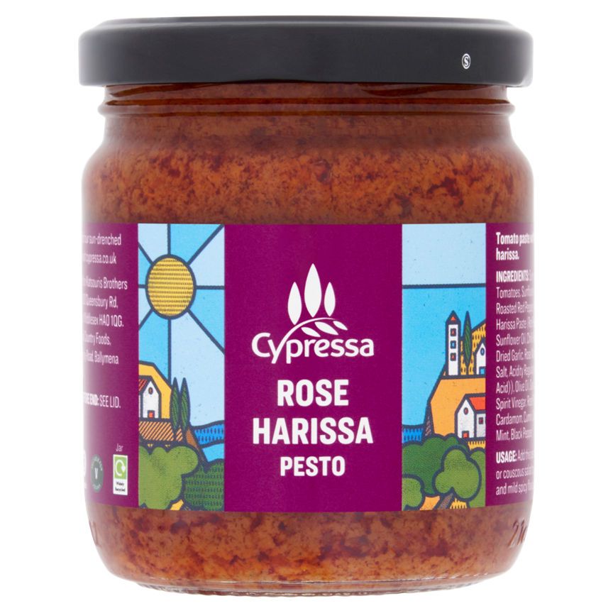 Cypressa Rose Harissa Pesto 170g GOODS ASDA   