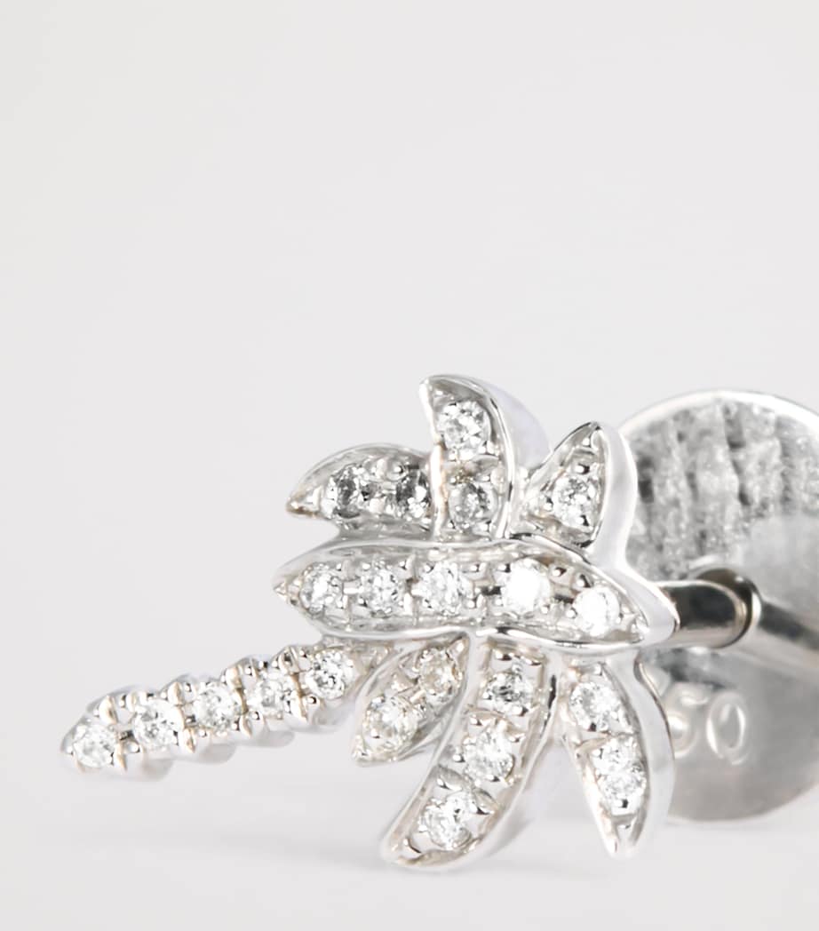 Anita Ko white gold diamond palm tree stud earring - British product