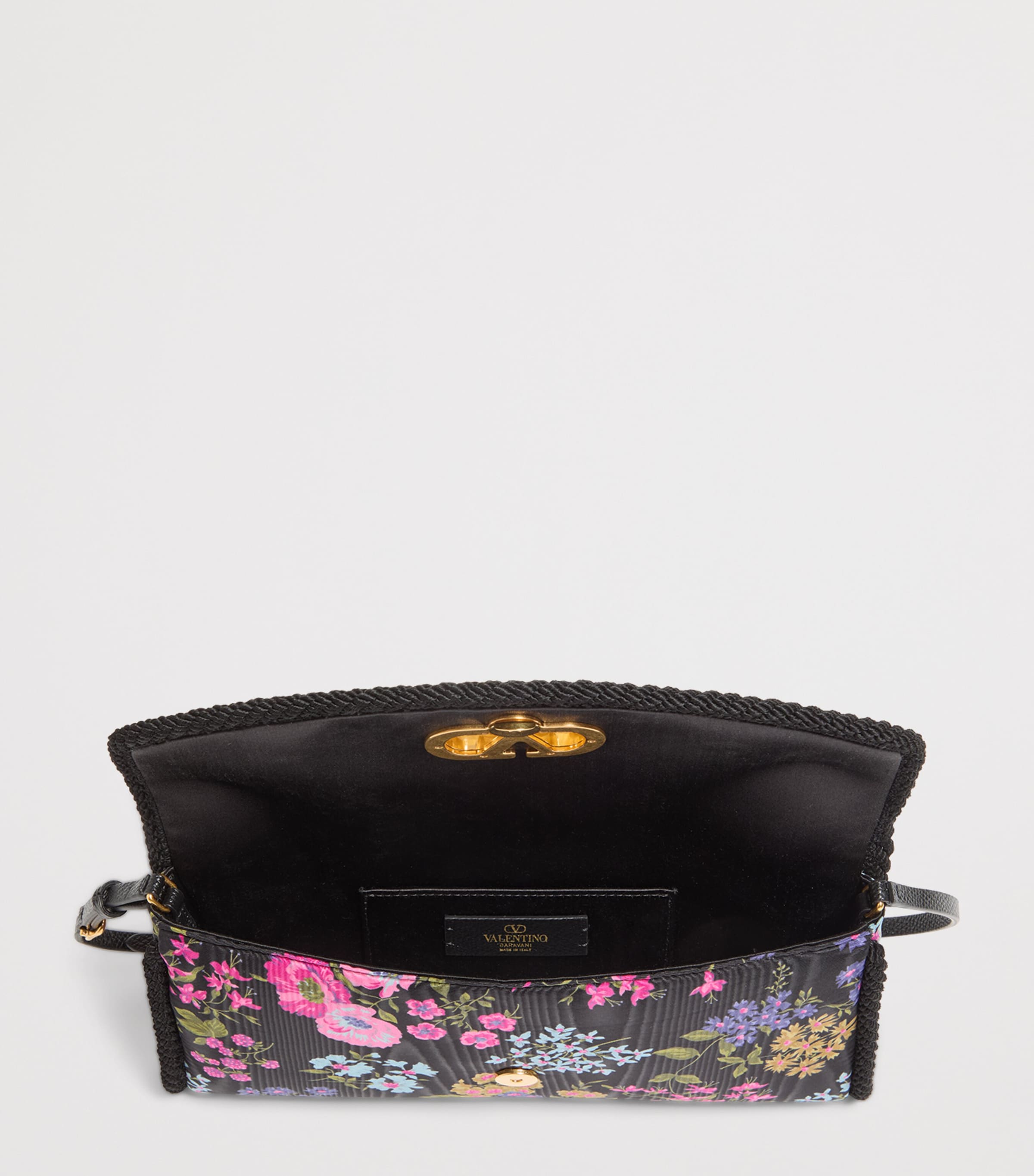 Valentino Garavani DeVain small moiré floral shoulder bag (British brand)
