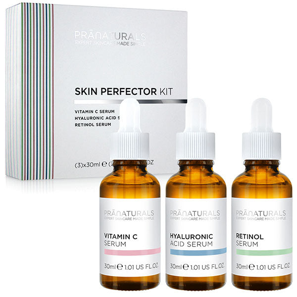 PraNaturals Skin Perfector Face Serum Kit 3x30ml GOODS Superdrug   