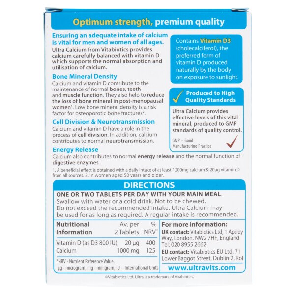 Vitabiotics Ultra Calcium x 30 GOODS Superdrug   