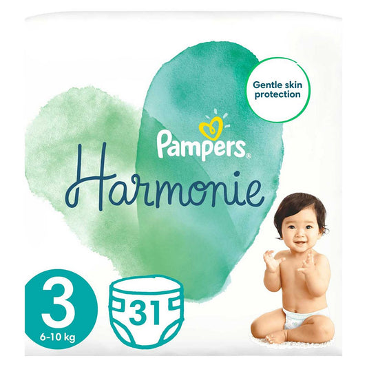 Pampers Harmonie Size 3, 31 Nappies, 6kg-10kg, Essential Pack Toys & Kid's Zone Boots   