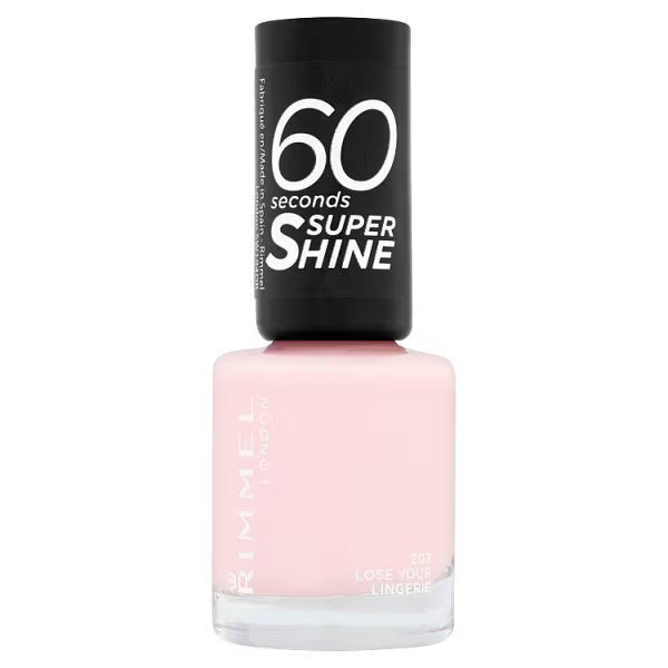 Rimmel Nail Polish Loose Your Lingerie Shade 8ml, imported from the UK