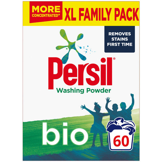 Persil Bio Fabric Cleaning Washing Powder 60 Wash General Household ASDA   