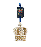Harrods embellished crown tree decoration 12cm - British product