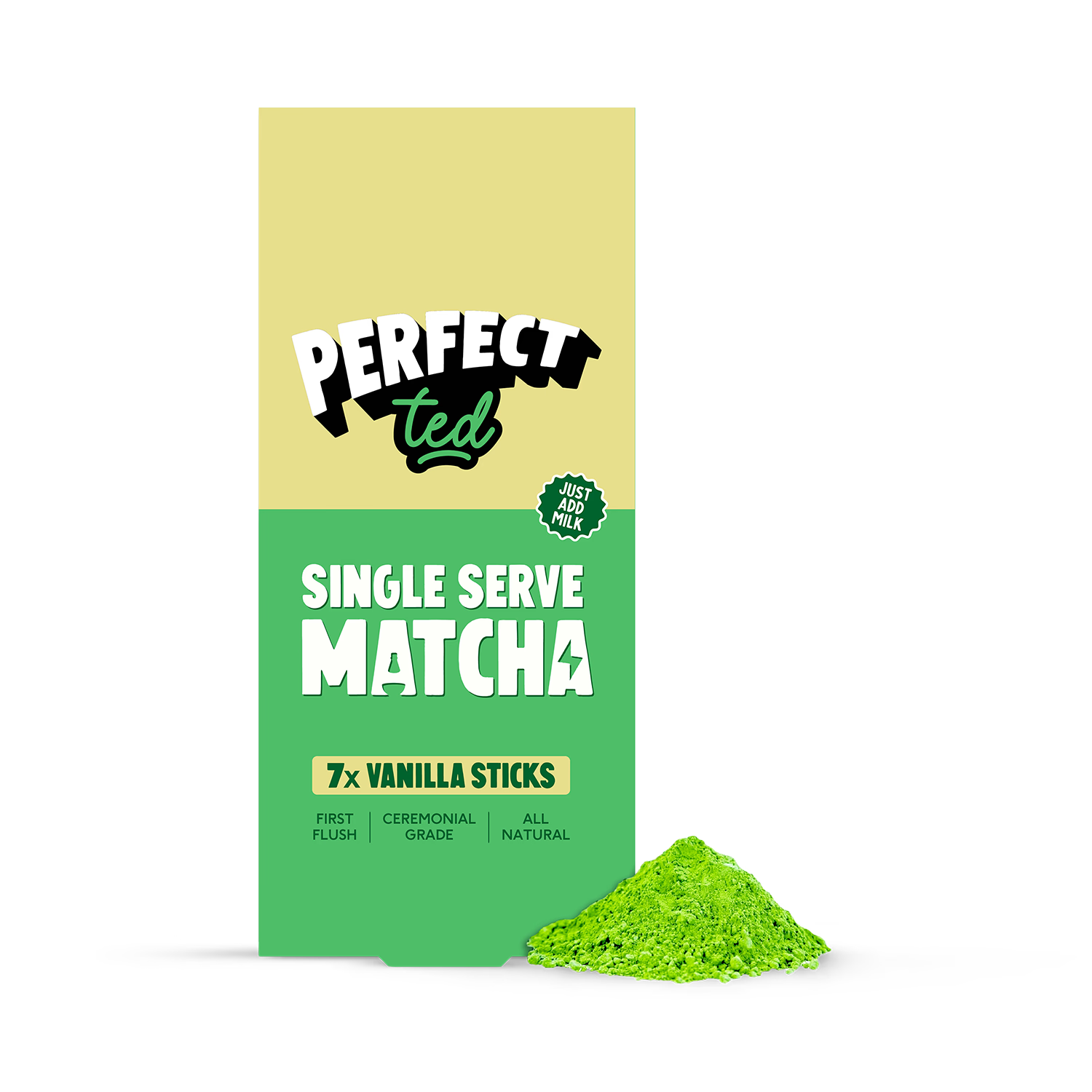 PerfectTed vanilla bean matcha tea powder 35g pack (British brand)