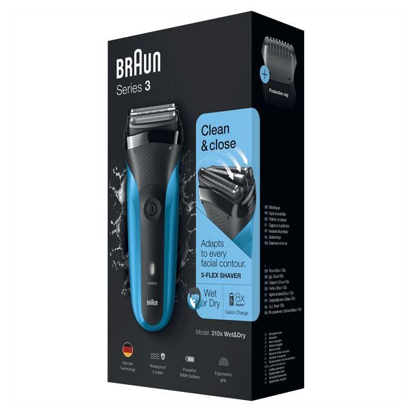 Braun Series 3 310 Electric Shaver, Wet & Dry Razor for Men