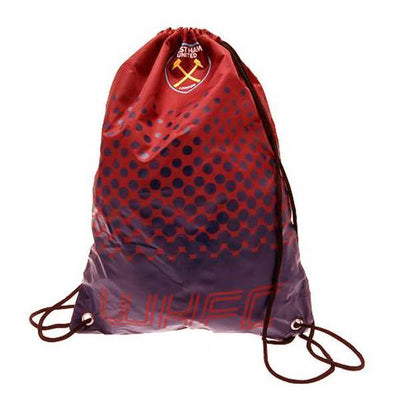 Superdrug West Ham FC Official Fade Football Drawstring Sports Bag- Buy online at McGrocer