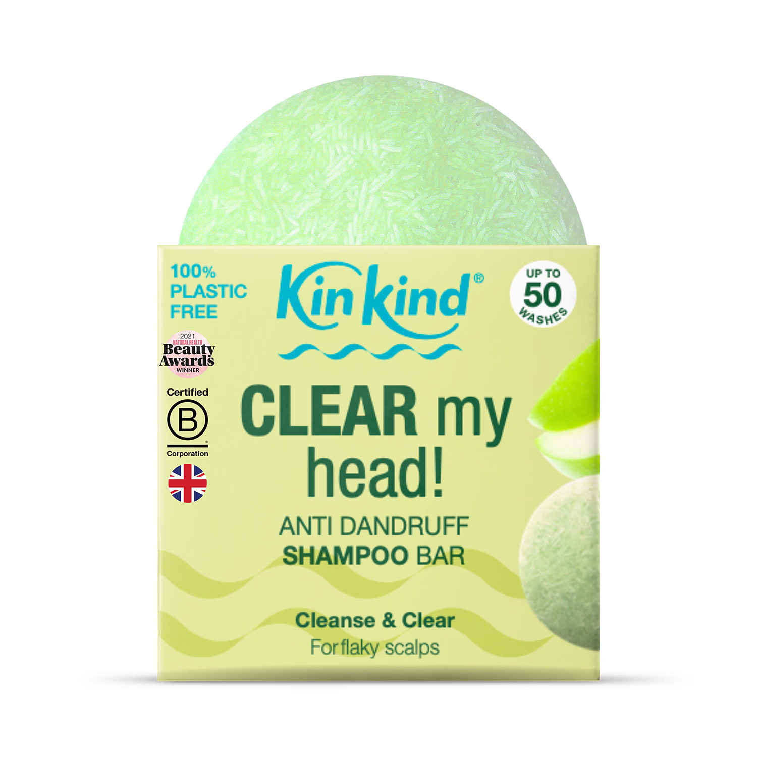 KinKind anti dandruff shampoo bar 50g - British product