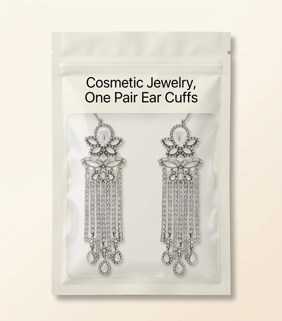 McQueen chandelier earrings crystals brass - imported from the UK